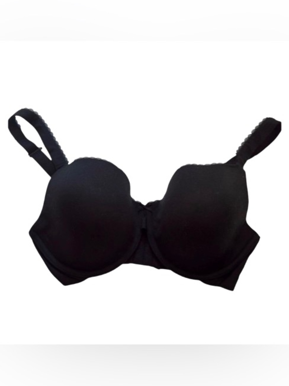 Paramour By Felina Black Sensational Convertible Plunge T-Shirt Bra Size 34DDD